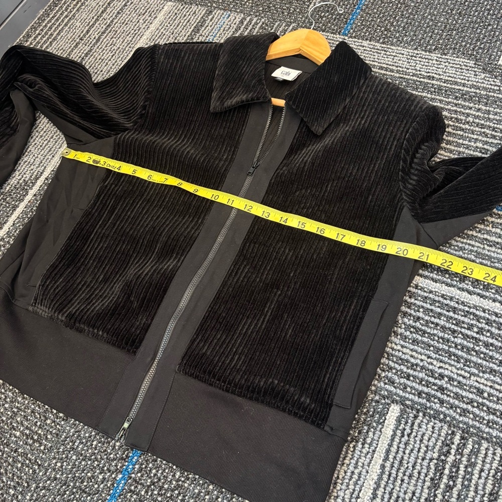 Cabi Team Jacket Medium Black Zip Front Bomber Pockets Casual 4499 - Picture 11 of 13